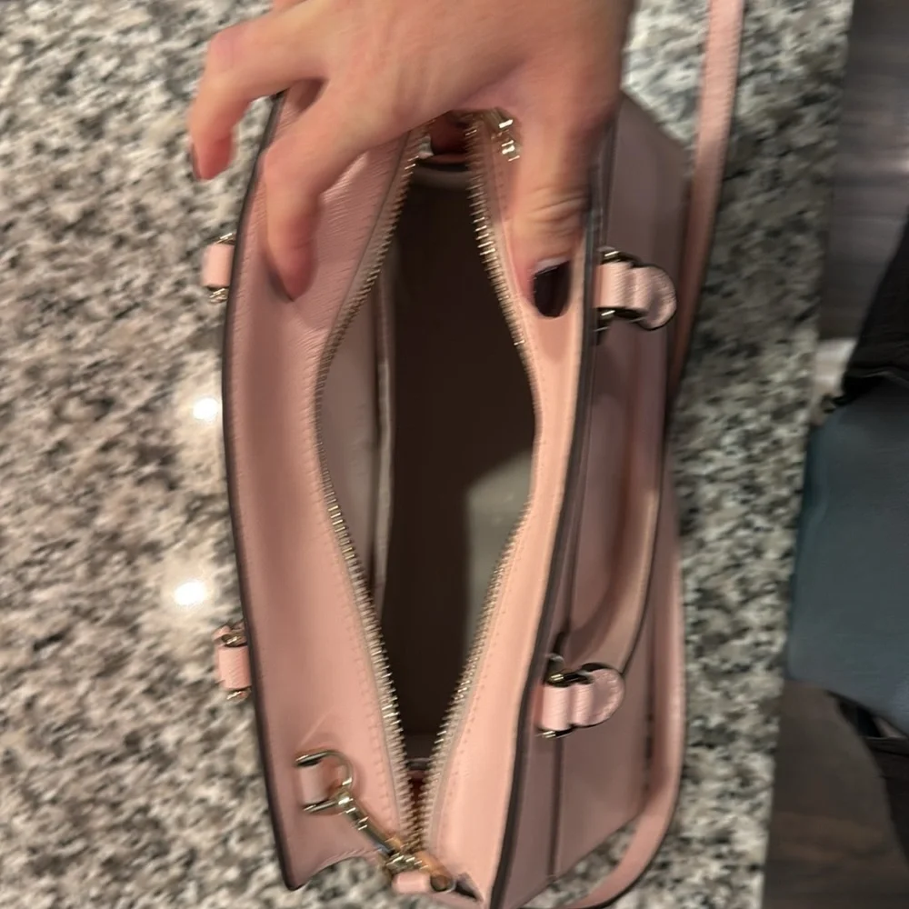 Kate Spade Blush Pink Saffiano Leather Crossbody Satchel - Picture 5 of 5